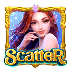 - สัญลักษณ์รูป Scatter Symbol สล็อต Mermaid Riches