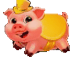 - สัญลักษณ์ ลูกหมูสีเหลือง ของสล็อต Fortune Pig