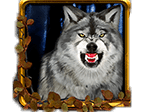 สัญลักษณ์รูปหมาป่าสีเทา ของเกม Wolf Moon